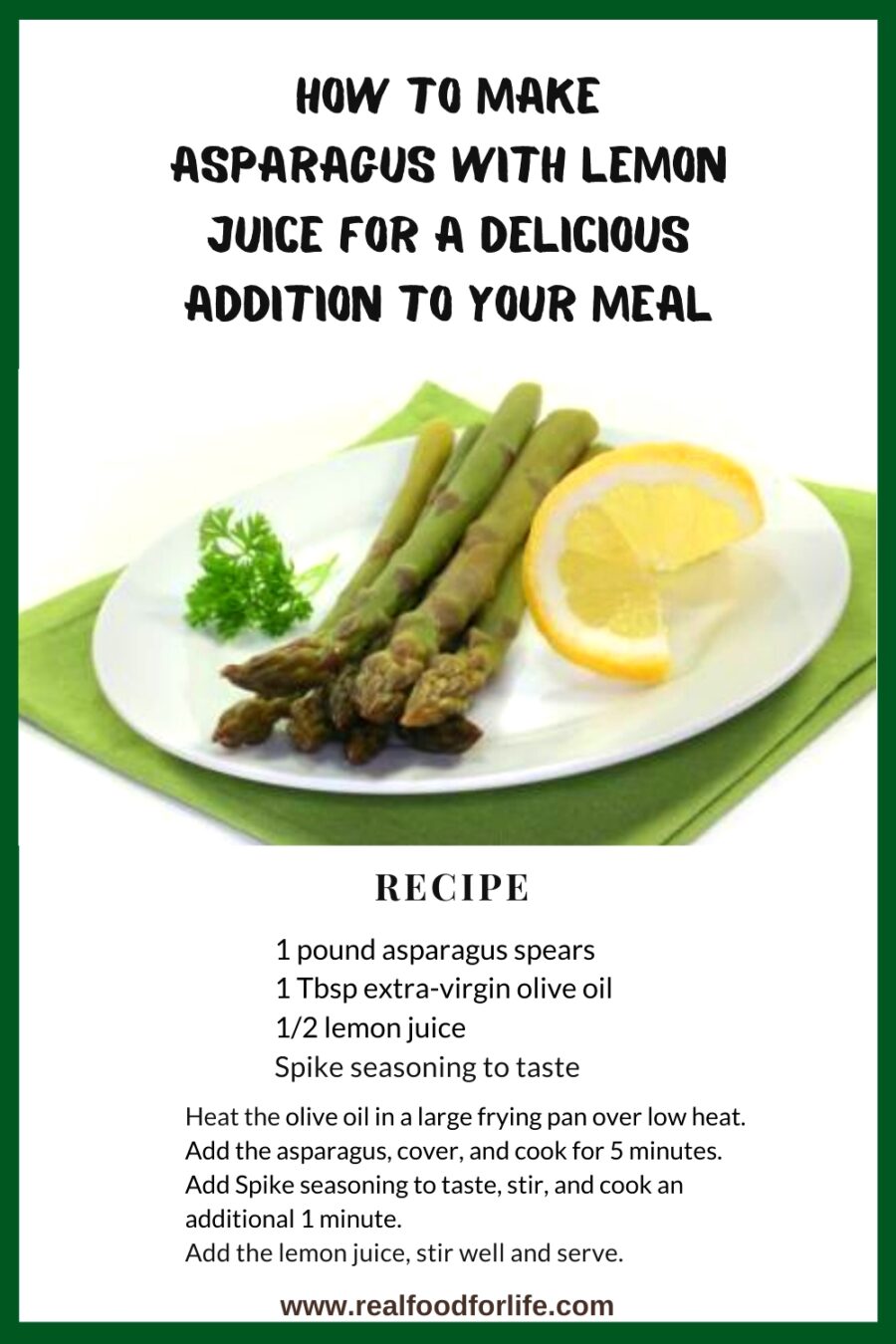 asparagus with lemon juice
