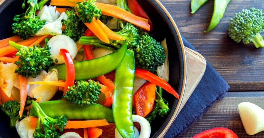 Alkaline Steamed Vegetables