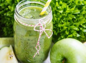 Green Smoothie Blueberry/Apple Pudding