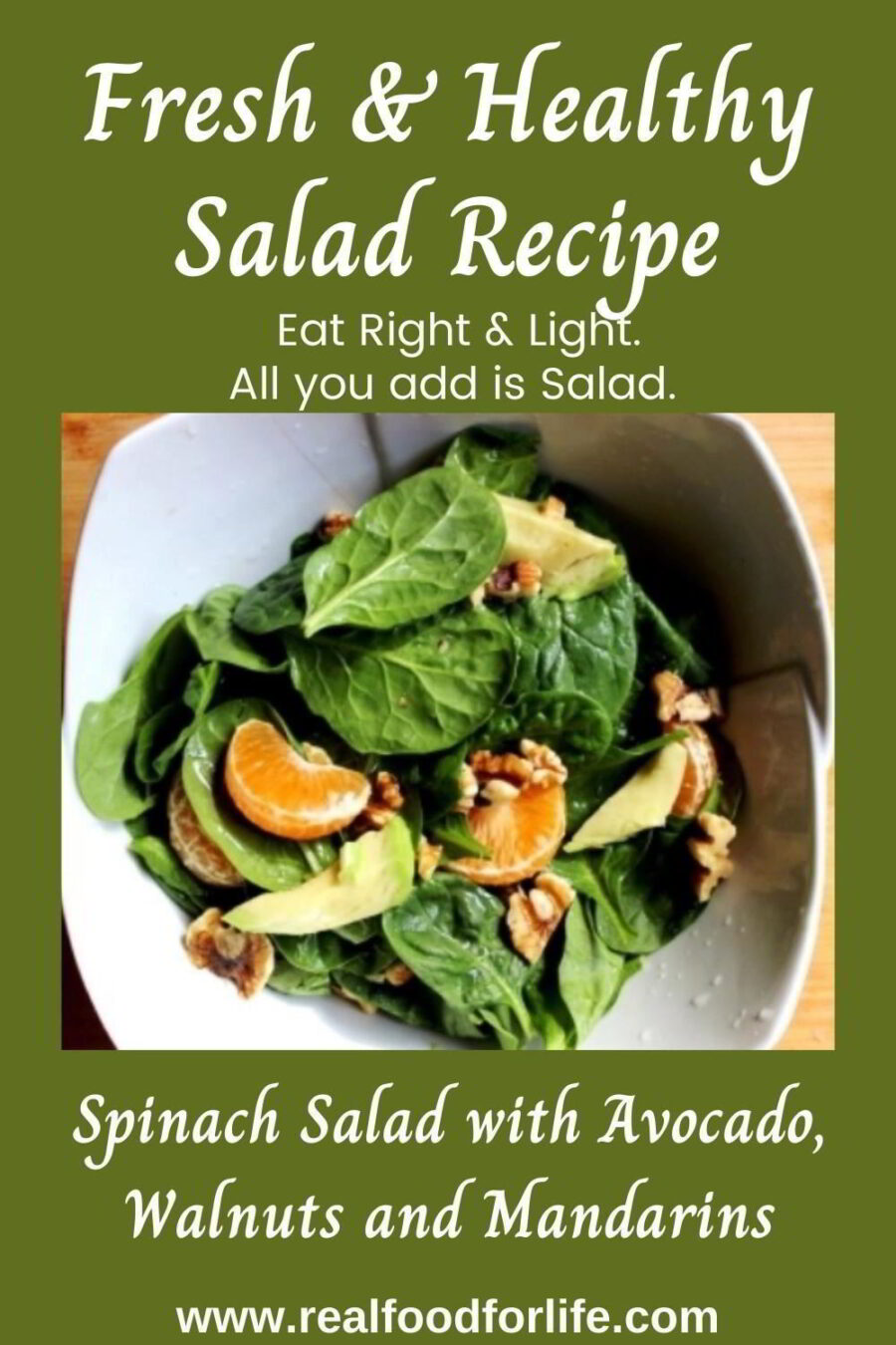 Spinach Salad With Walnuts