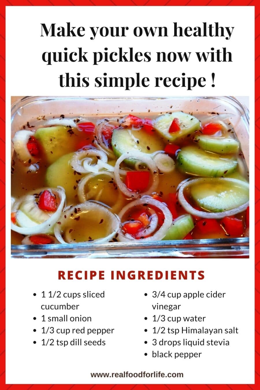 quick pickles recipe
