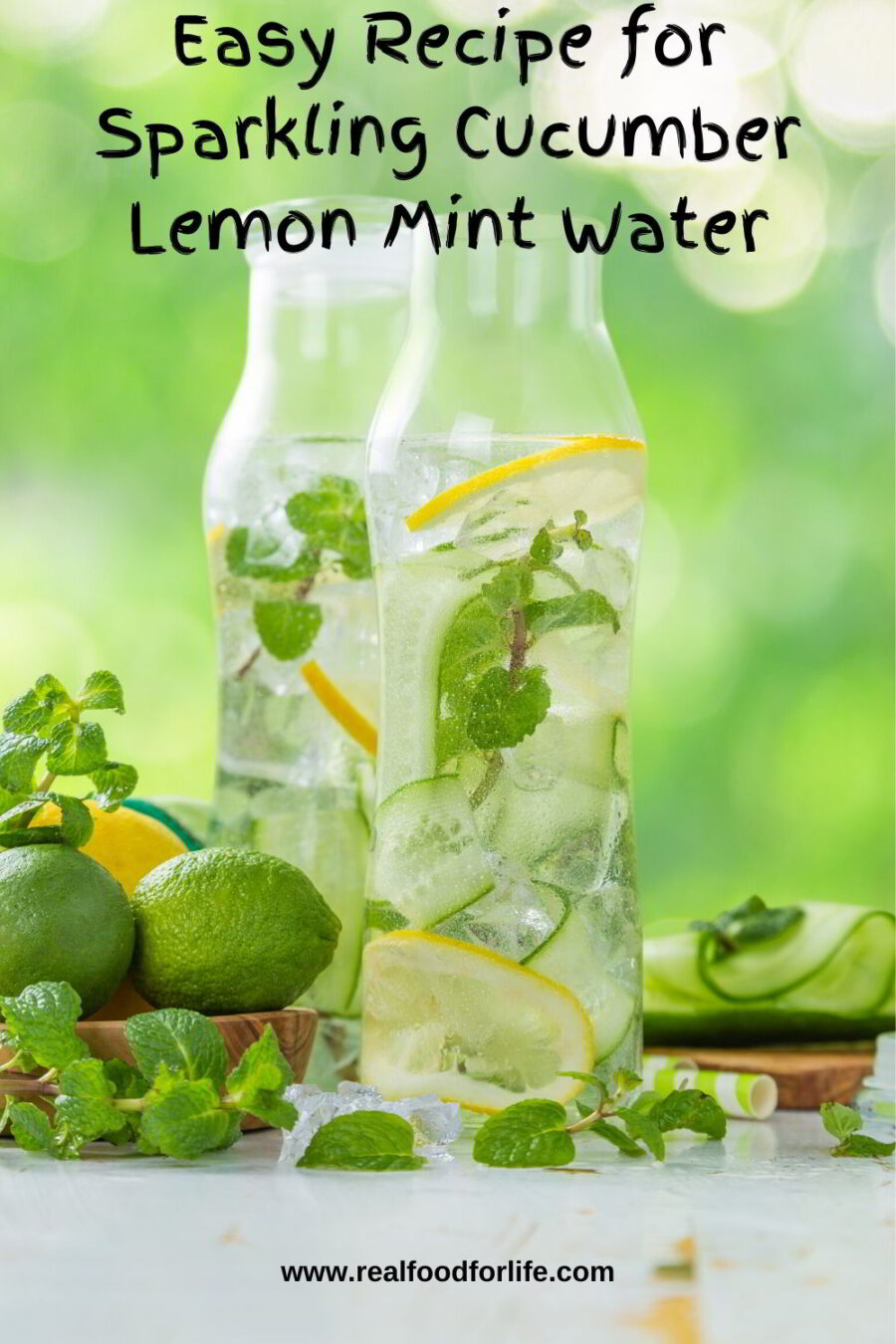 Sparkling Cucumber Lemon Water