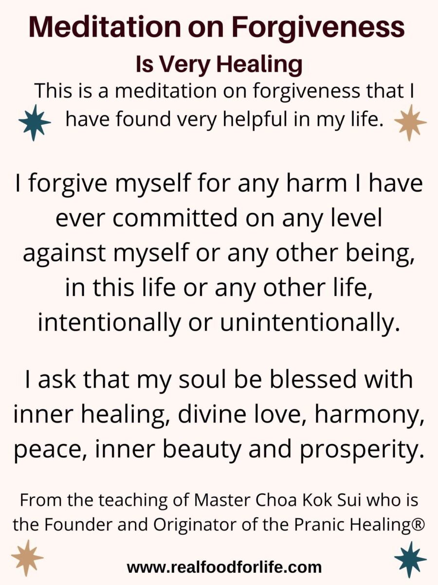 Meditation on Forgiveness