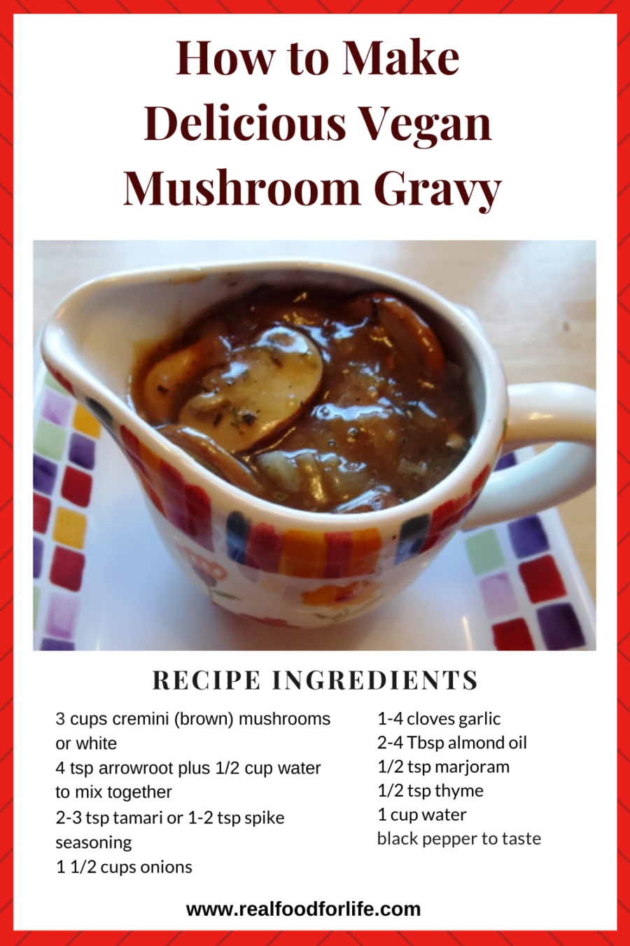Mushroom Gravy Recipe 
