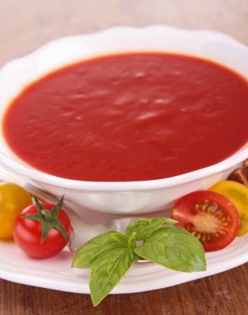 Cold tomato soup: