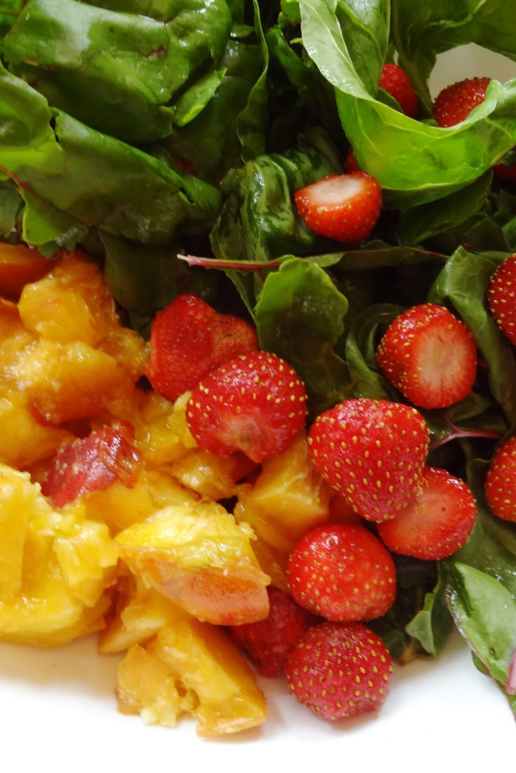 Healthy fruit spinach