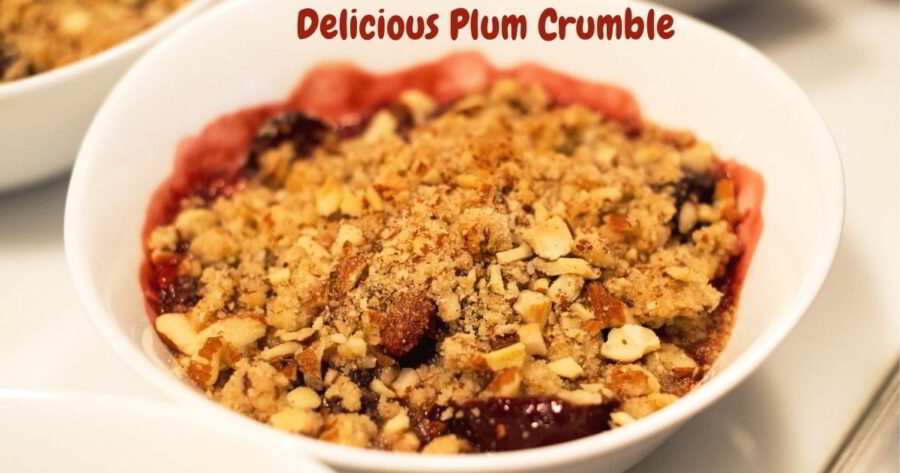 plum crumble