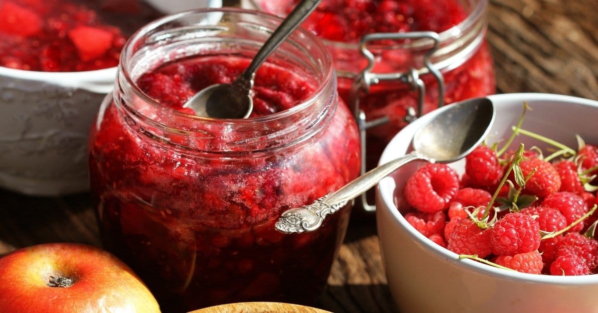 raspberry apple jam